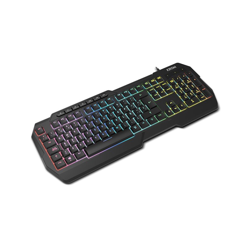Krom Kenta clavier Souris incluse Gaming USB QWERTY Anglais Noir