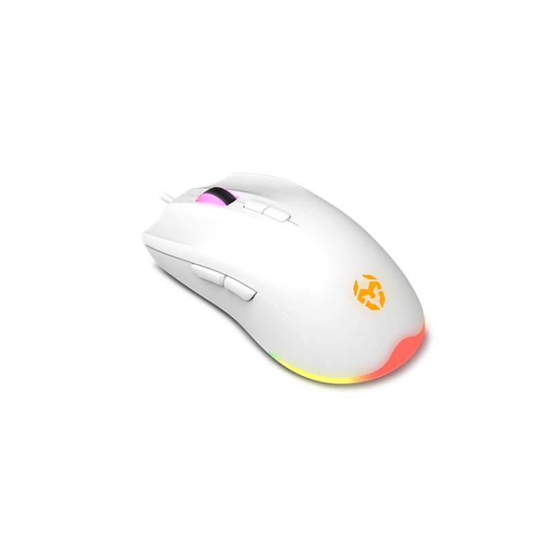 Krom Kenta clavier Souris incluse Gaming USB QWERTY Anglais Blanc