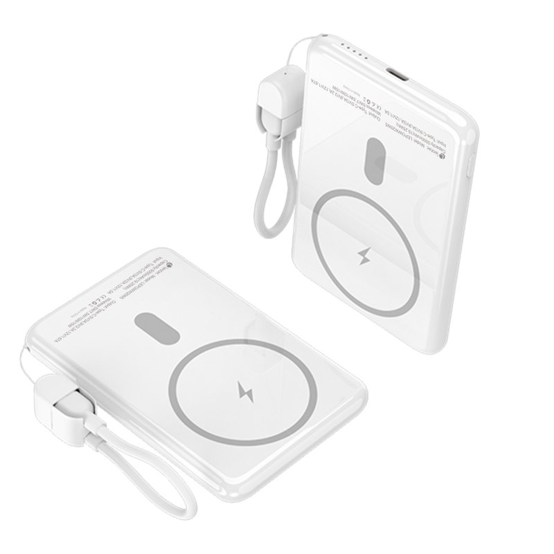 Leotec LEPOWW20W5W power bank Lithium Polymer (LiPo) 5000 mAh Wireless charging White