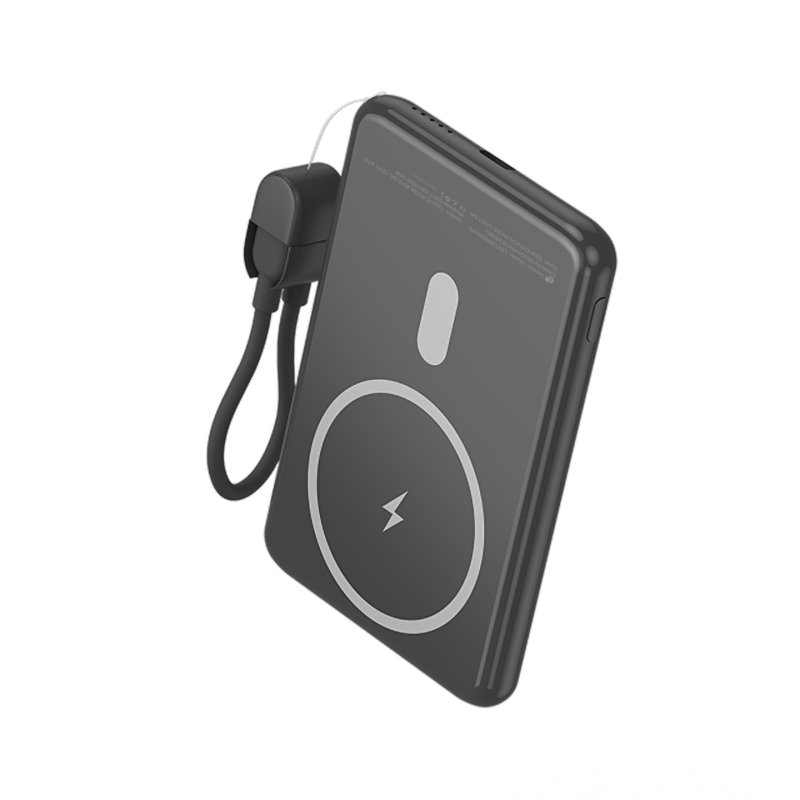Leotec LEPOWW20W5K power bank Lithium Polymer (LiPo) 5000 mAh Wireless charging Black