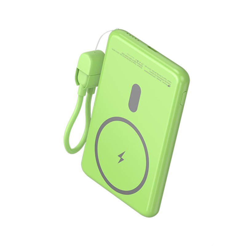 Leotec LEPOWW20W5G power bank Lithium Polymer (LiPo) 5000 mAh Wireless charging Green