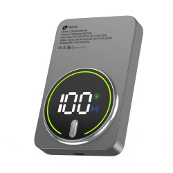 LEOTEC POWERBANK 10000MAH 20W FAST CHRG GRIS 1USB-C WIRELESS INC CAB USB-A A USB-C 22,5W