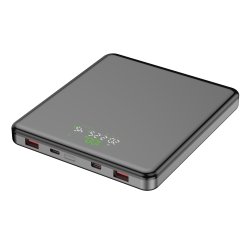 LEOTEC POWERBANK 20000MAH 100W FAST CHRG GRIS 2USB-C 2 USB-A INC CAB USB-C A USB-C65W