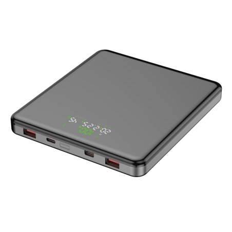 LEOTEC POWERBANK 20000MAH 100W FAST CHRG GRIS 2USB-C 2 USB-A INC CAB USB-C A USB-C65W