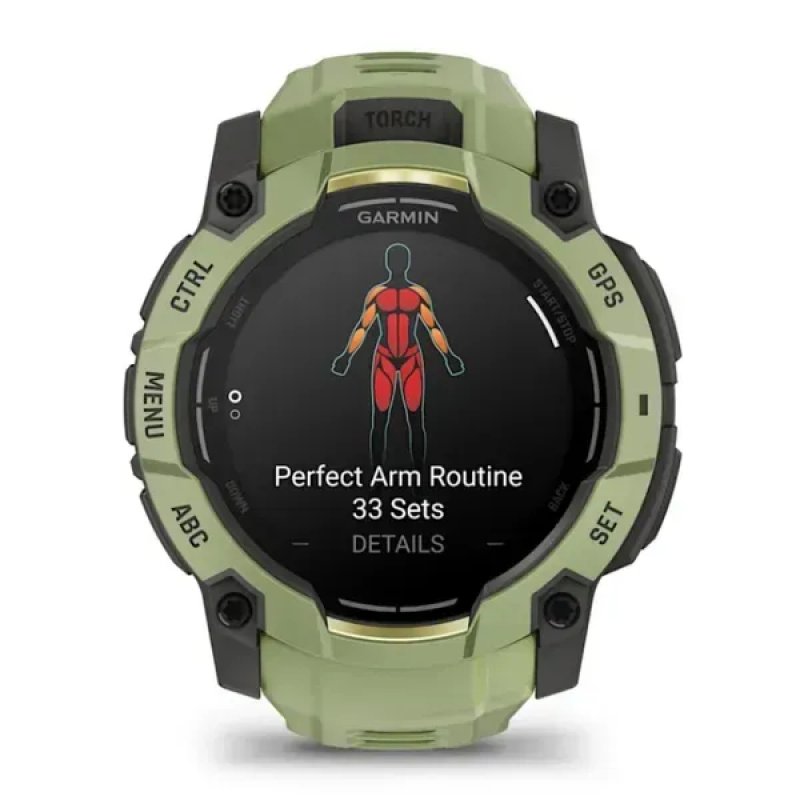 SMARTWATCH GARMIN INSTINCT 3 50MM AMOLED VERDE CORREA VERDE
