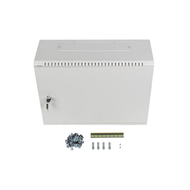 ARMARIO RACK 19" MURAL 4U 3U/540X200 BAJO PERFIL GRIS (MONTADO)