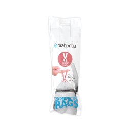 Brabantia PerfectFit Müllbeutel Typ V, 3 L, 20 Stck