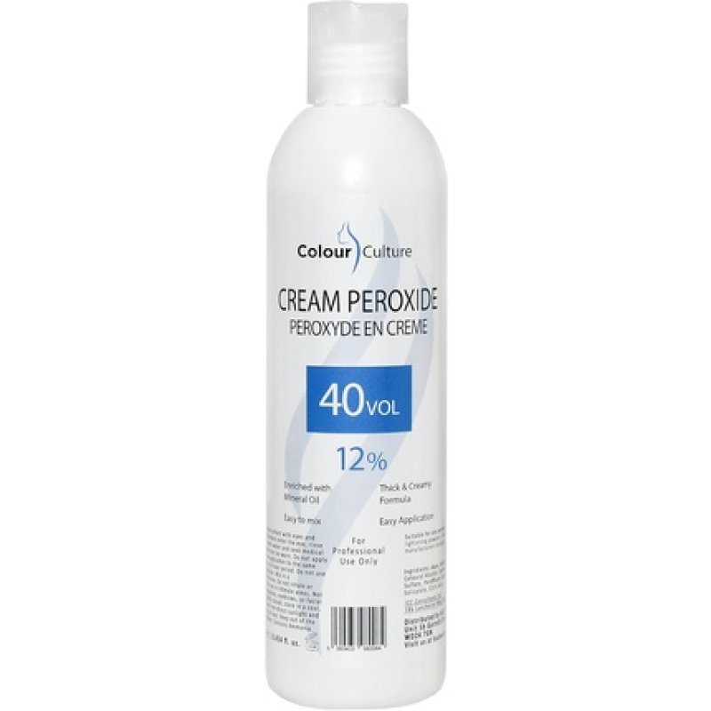 Colour Culture Cream Peroxide 12 40 Volume 250ml Hydrogen Peroxide Developer