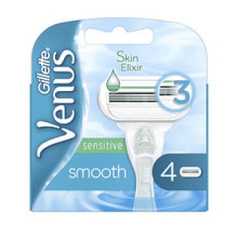Gillette Venus Smooth Sensitive Spare Head 4 Pieces