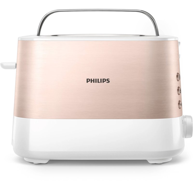 Philips Viva Collection HD2638/11 grille-pain 7 2 part(s) 950 W Or rose, Blanc
