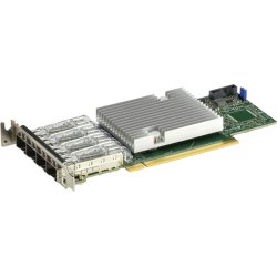 Supermicro Netzwerkadapter PCIe G4 x16 LP 4x 25GbE SFP28 Intel E810-CAM1