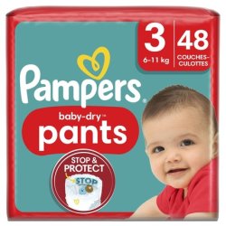 Pampers Baby Dry Pants Size 3 6-11 Kg Midi 48 Pieces