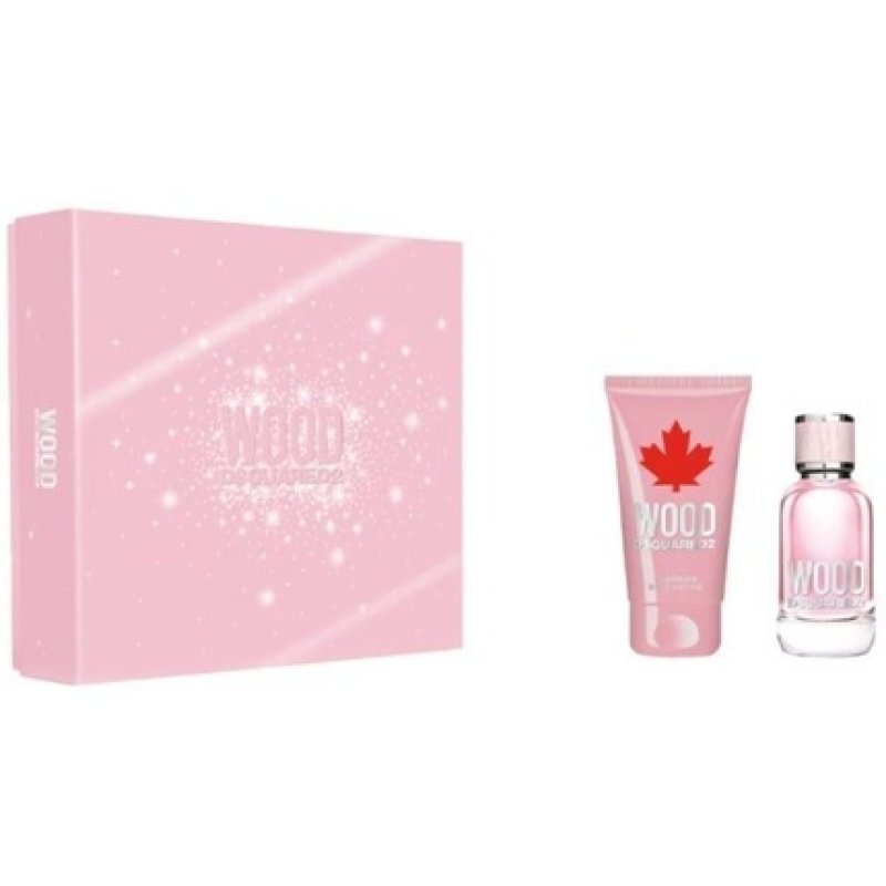 Dsquared2 Wood Pour Femme Eau De Toilette Set 30ml Body Lotion 50ml