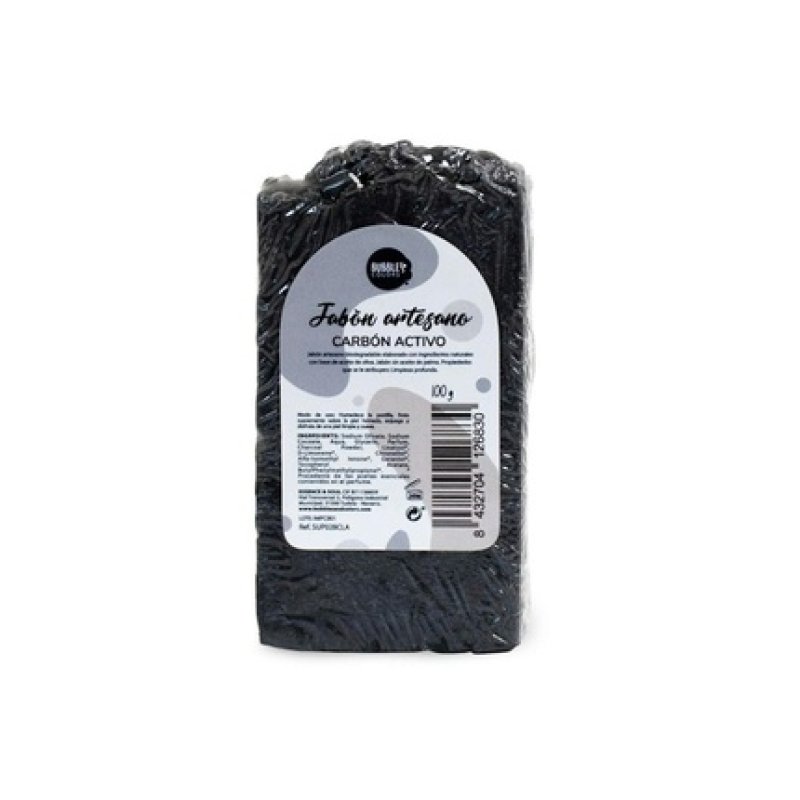 Bubbles & Colors Activated Charcoal Artisan Soap 100 Gr