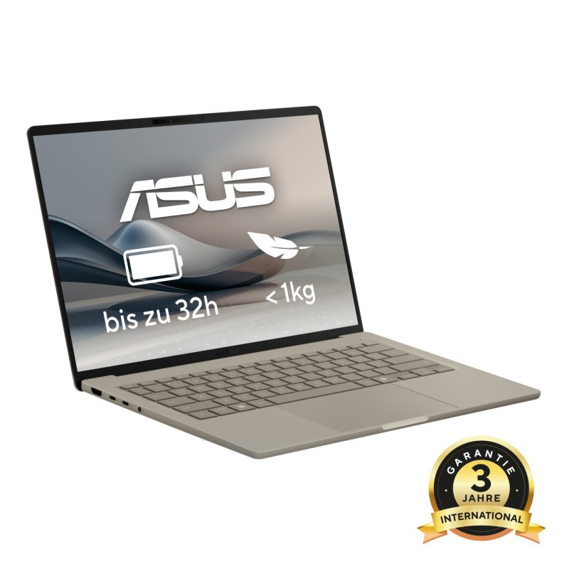 ASUS Zenbook A14 UX3407QA-QD488W Copilot PC Snapdragon X1-26-100 Ordinateur portable 35,6 cm (14") WUXGA 16 Go