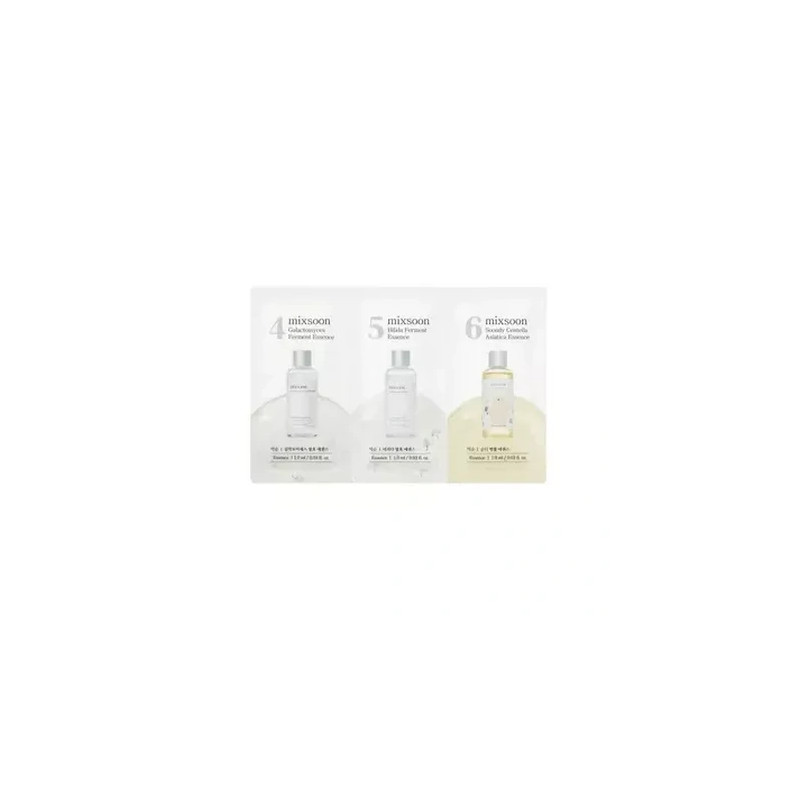 Mixsoon Galactomyces Ferment Essence Bifida Ferment Essence Centella Asiatica Essence Sachet 1ml Each