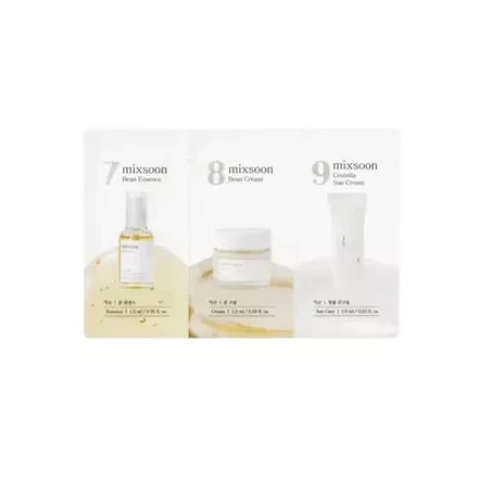 Mixsoon Bean Essence 15ml Bean Cream 1ml And Centella Sun Cream 1ml