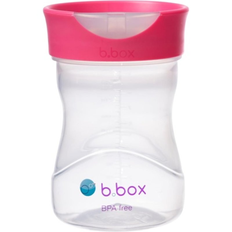 B.Box Plastic 8 Ounces Drinking Cup Without Pourer Raspberry