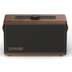 Pure Classic Aura tragbarer Bluetooth-Lautsprecher Hintergrundlicht braun/walnuss