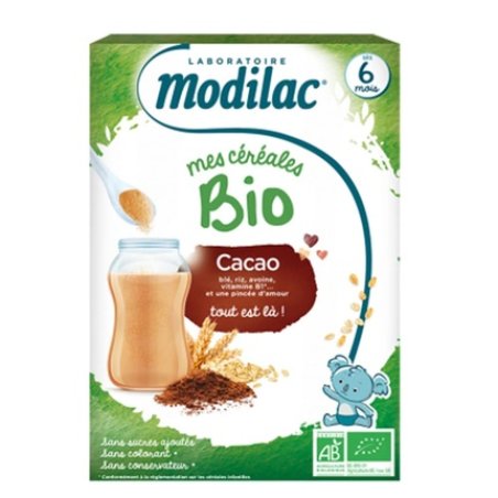 Modilac My Organic Cereals From 6 Months Cocoa - 250 G