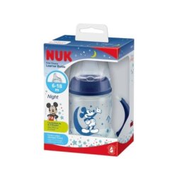 Nuk First Choice Night 618 Months Mickey 150 Milliliters Baby Bottle