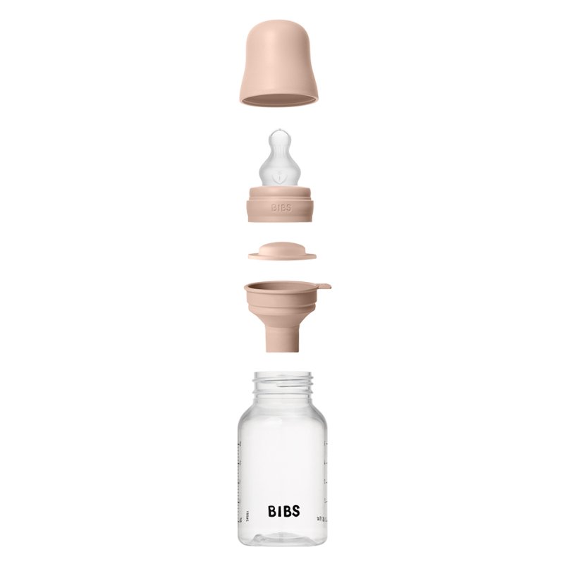Bibs Baby BPA-Free PP Bottle Set 150ml Silicone - Blush