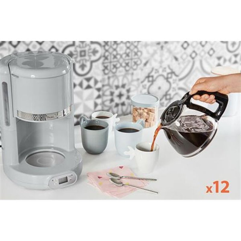 CAFETIERE PROGRAMMABLE 1,25L 15TASSES SOLEIL POIVRE *