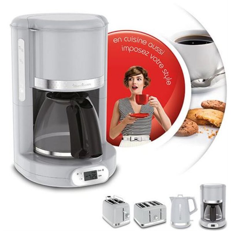 CAFETIERE PROGRAMMABLE 1,25L 15TASSES SOLEIL POIVRE *