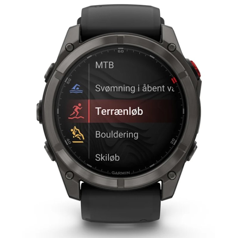 Garmin fēnix 8 Pro 3.56 cm (1.4") AMOLED 51 mm Digital 454 x 454 pixels Touchscreen Black, Grey, Titanium Wi-Fi GPS