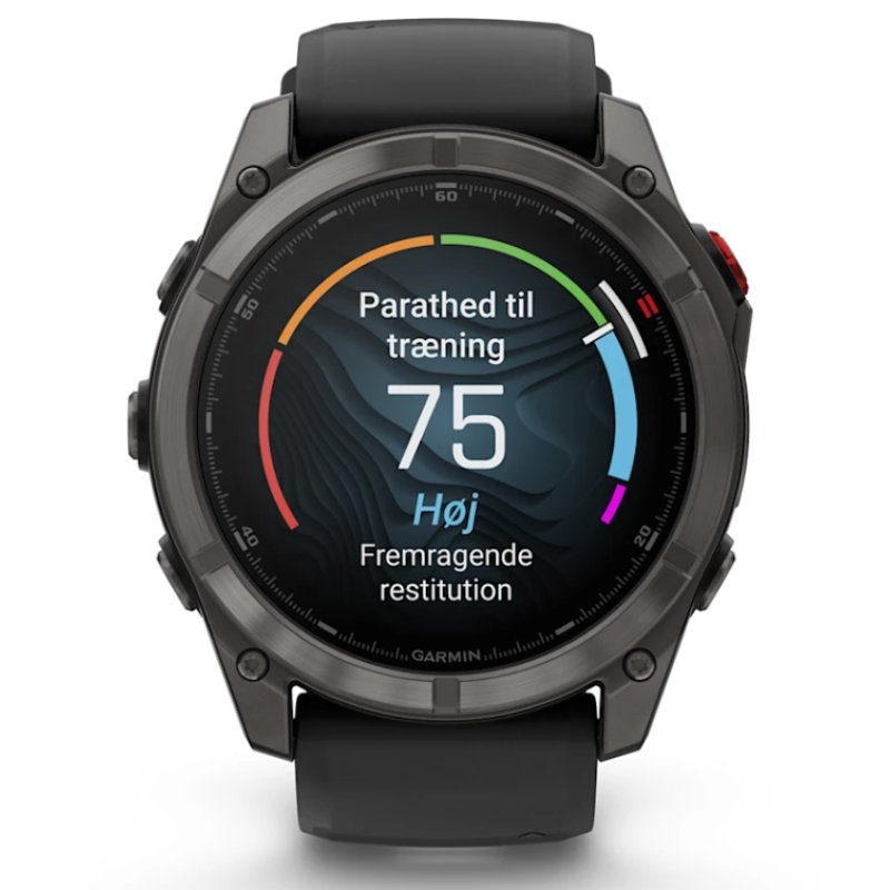 Garmin fēnix 8 Pro 3,56 cm (1.4") AMOLED 51 mm Numérique 454 x 454 pixels Écran tactile Noir, Gris, Titane Wifi GPS