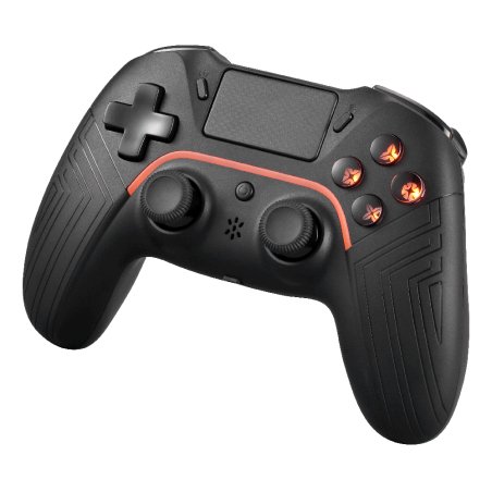 Deltaco Gaming GAM-139 accessoire de jeux vidéo Noir Bluetooth/USB Manette de jeu Numérique Android, PC, PlayStation 4