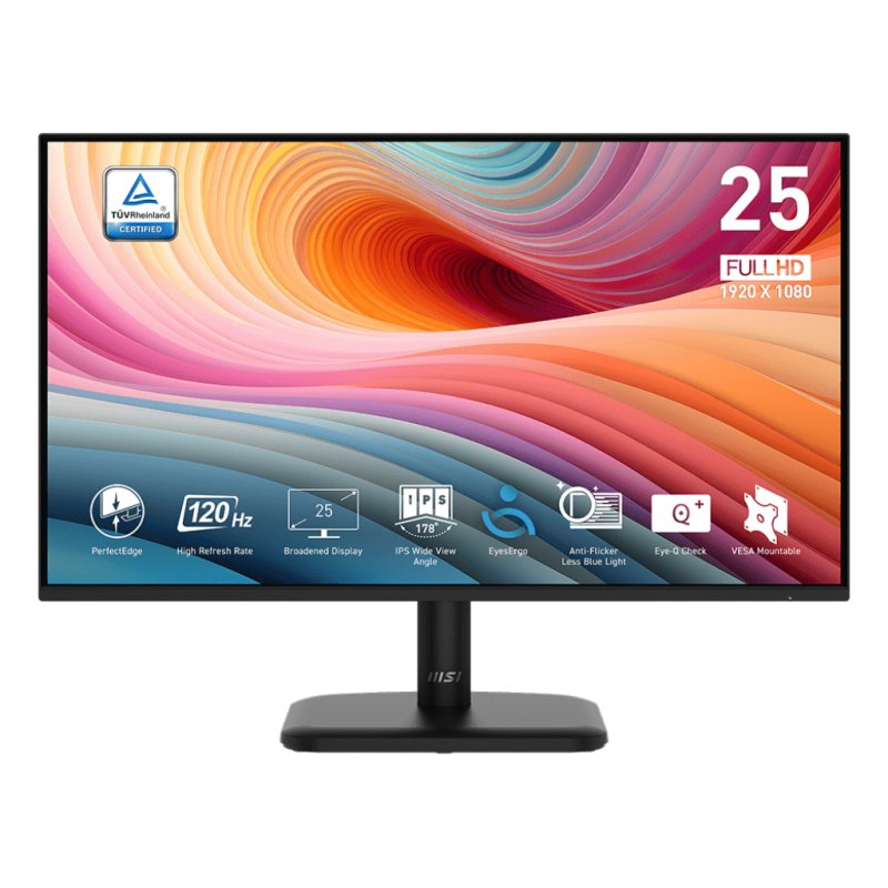 Ecran 25" MSI Pro MP251L E2 Full HD 120Hz (Noir)