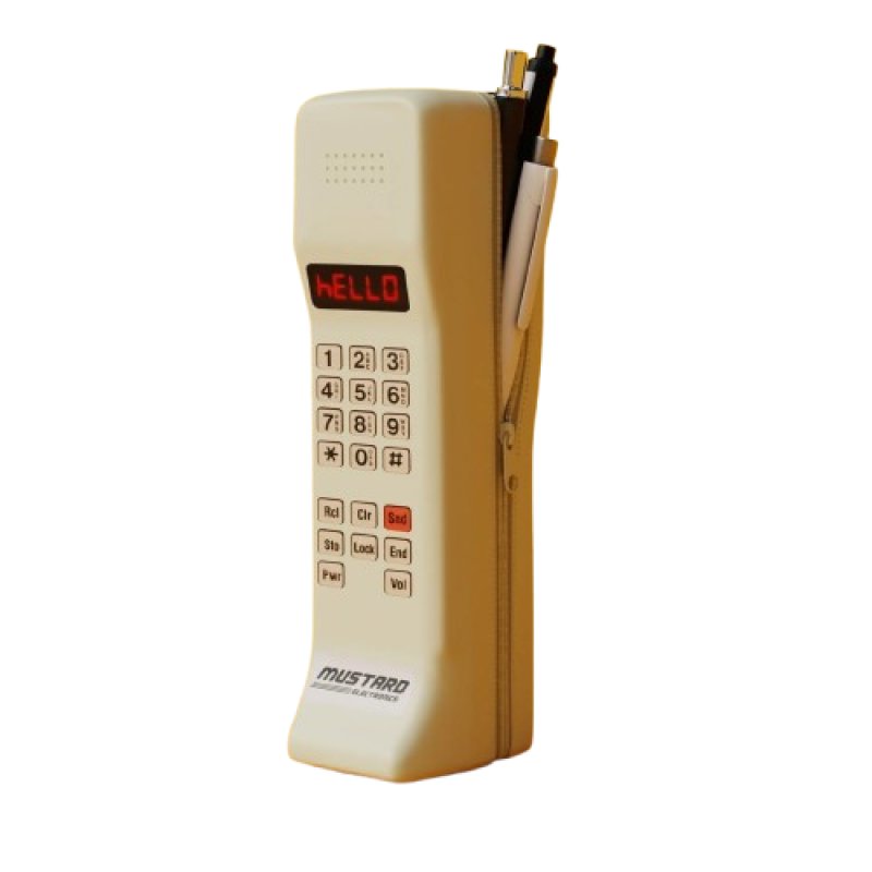Mustard - Brickphone Pencil Case