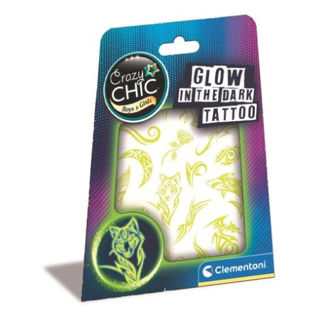 Clementoni Crazy Chic Glow in the dark Tattoo
