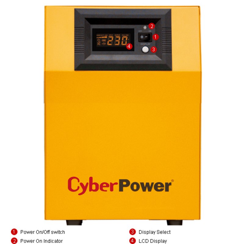 CyberPower CPS1500PIE alimentation d'énergie non interruptible Double-conversion (en ligne) 1,5 kVA 1050 W 3 sortie(s)