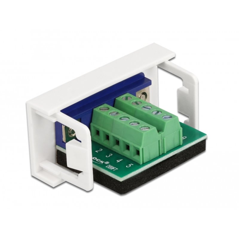 Easy 45 Modul D-Sub 9 Pin Buchse zu 10 Pin Terminalblock 22,5 x 45 mm