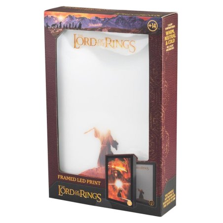 LE SEIGNEUR DES ANNEAUX - Cadre Lumineux LED 28x20x5cm