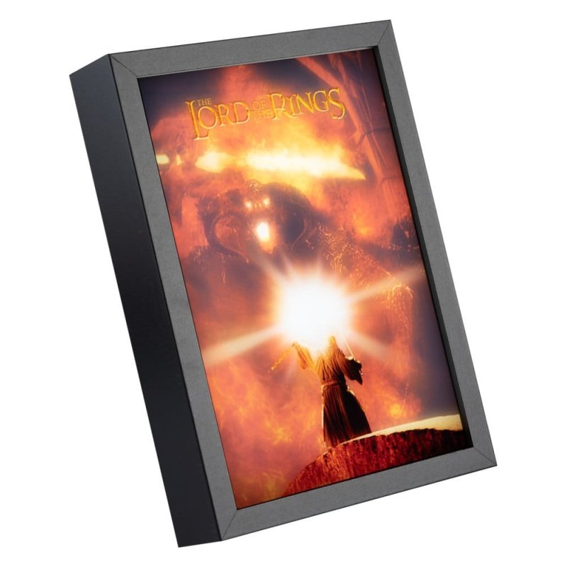 LE SEIGNEUR DES ANNEAUX - Cadre Lumineux LED 28x20x5cm