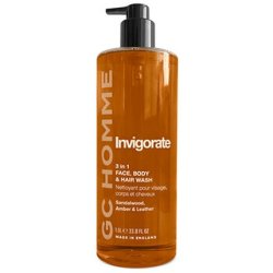 Grace Cole Homme Invigorate Body Wash Sandalwood Amber & Leather Strengthening 3in1 Cleansing Gel