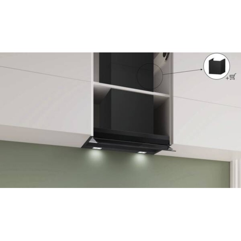 Bosch DBB67DP60 cooker hood Built-in Black 556 m³/h
