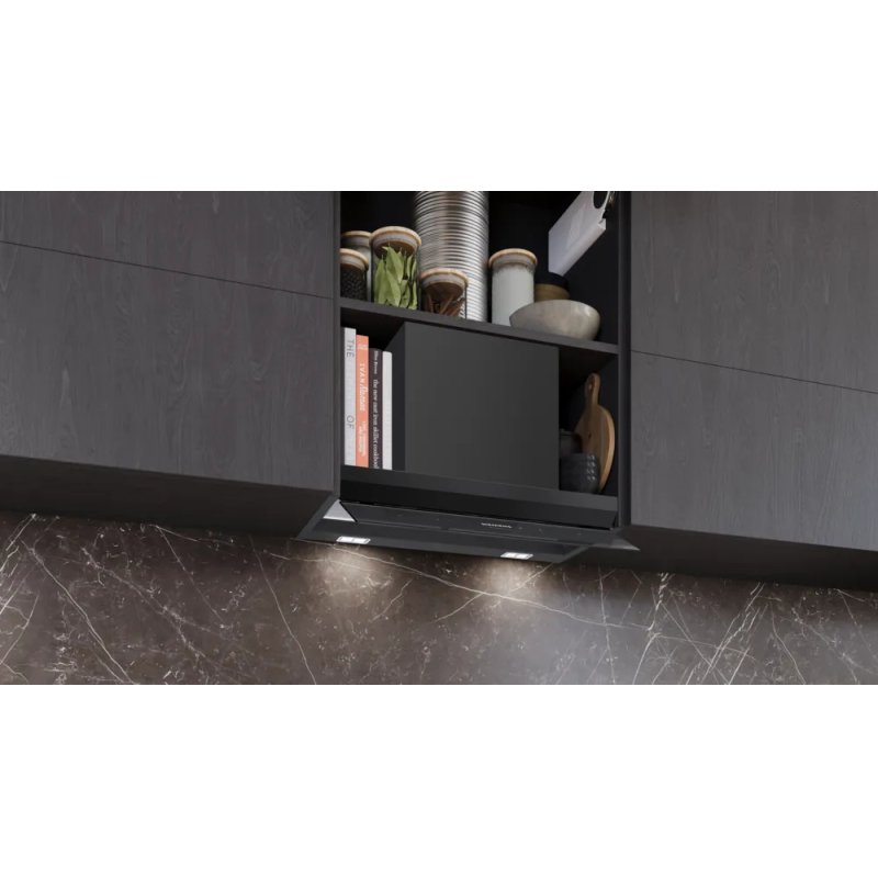 Siemens LJ97BDP60 cooker hood Built-in Black 433 m³/h