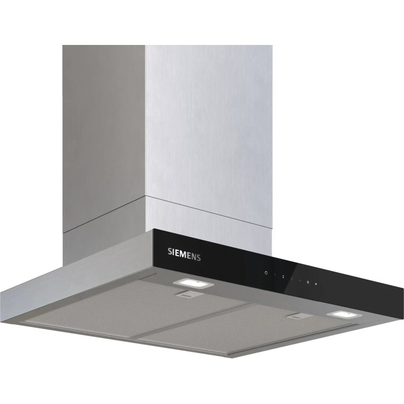 Siemens iQ500 LC67BDN30 hotte Montée au mur Noir, Acier inoxydable 699 m³/h
