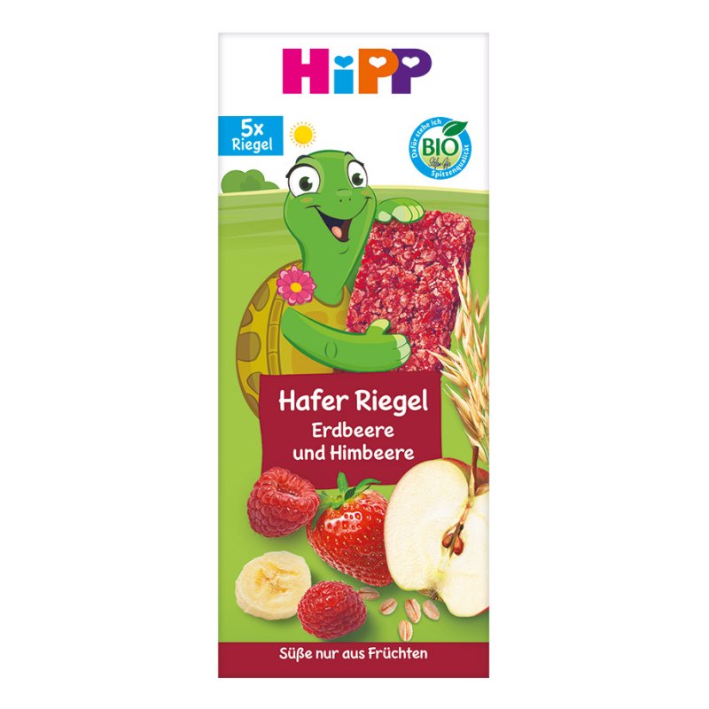 Hipp Organic Oat Bar With Strawberry & Raspberry From 12 Months 100 Grams