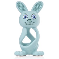 Brush Baby Bobbie Bunny Teether Eucalyptus Green
