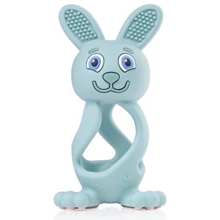 Brush Baby Bobbie Bunny Teether Eucalyptus Green
