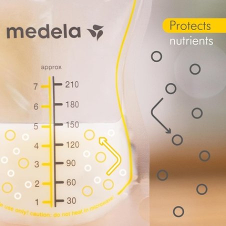 Medela Easy Pour Disposable Breastmilk Storage Bags 210ml Capacity