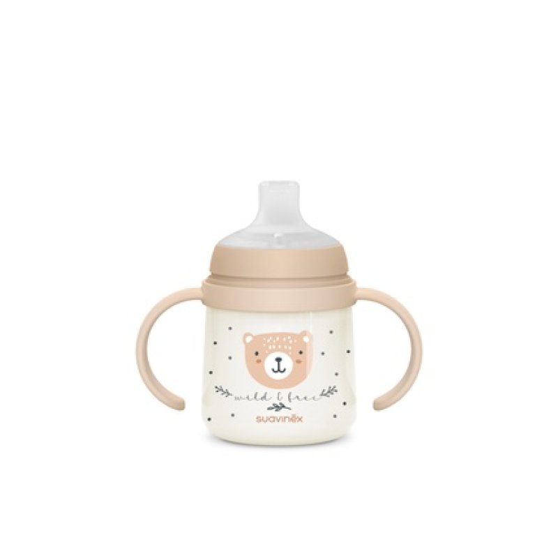 Suavinex Night & Day Bottle With Soft Spout 150 Ml Beige