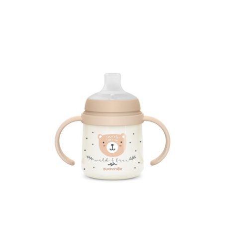 Suavinex Night & Day Bottle With Soft Spout 150 Ml Beige