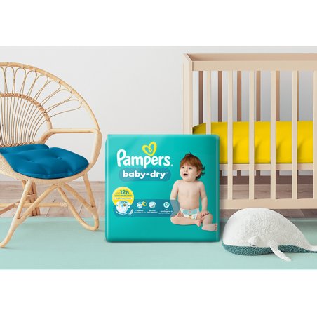 Pampers Baby-Dry 8006540715918 couche jetable Garçon/Fille 7 31 pièce(s)