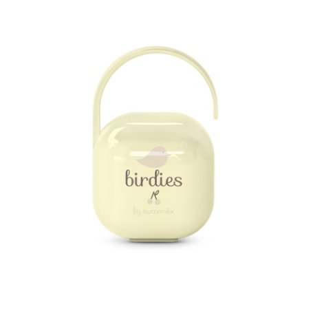 Suavinex Birdies Pacifier Holder 0 Months And Up Color Beige